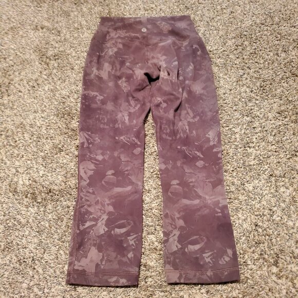 Lululemon Align Crop Leggings Rejuvenate Dark Chrome Multi 4 - Picture 3 of 5